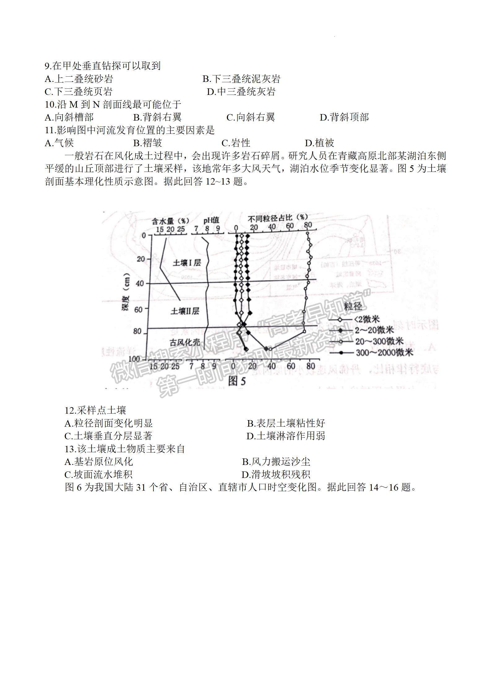 2023屆江蘇省蘇北四市高三上學(xué)期期末（一模）地理試題及參考答案