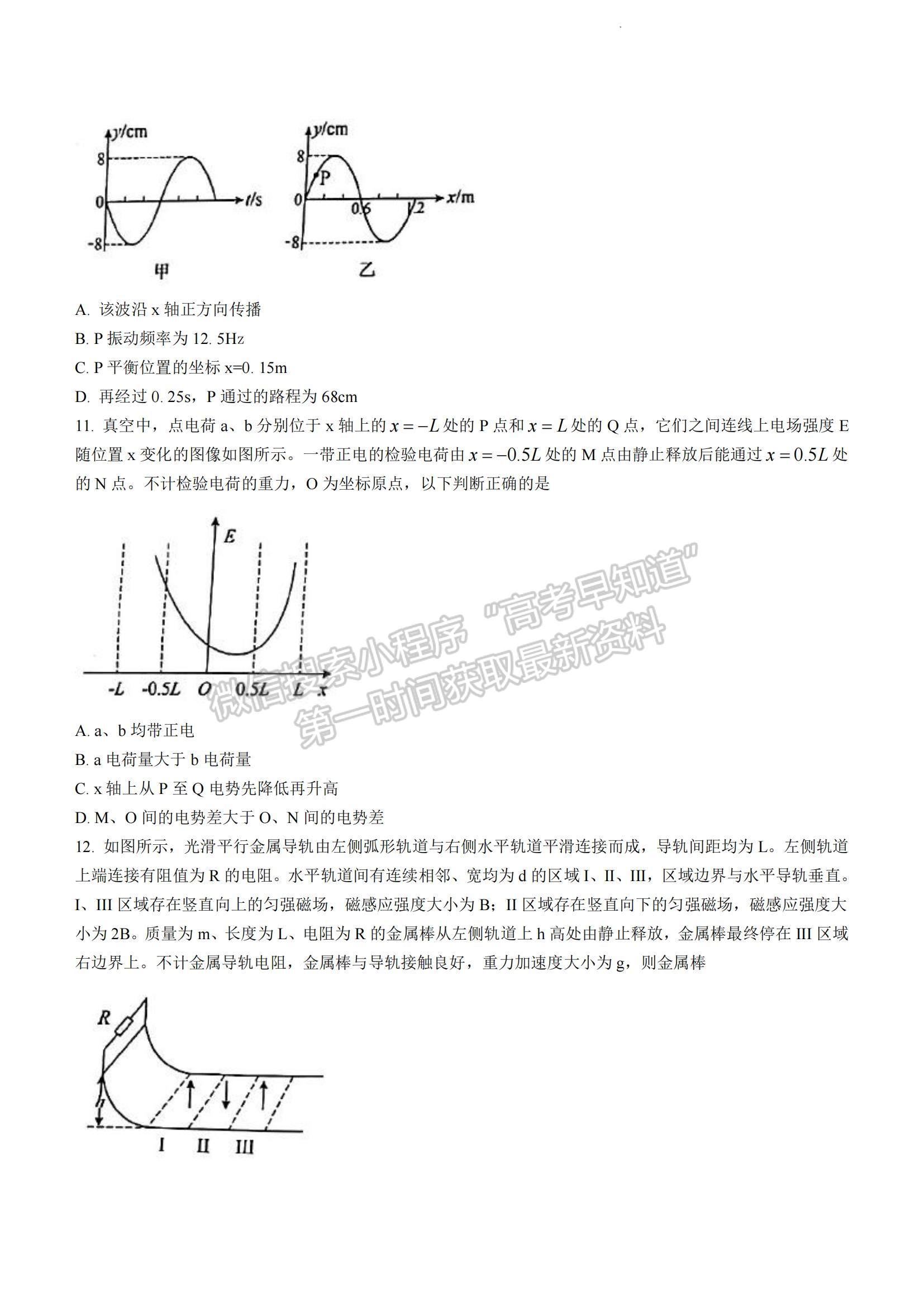 2023年山東菏澤高三上學(xué)期期末考-物理試卷及答案