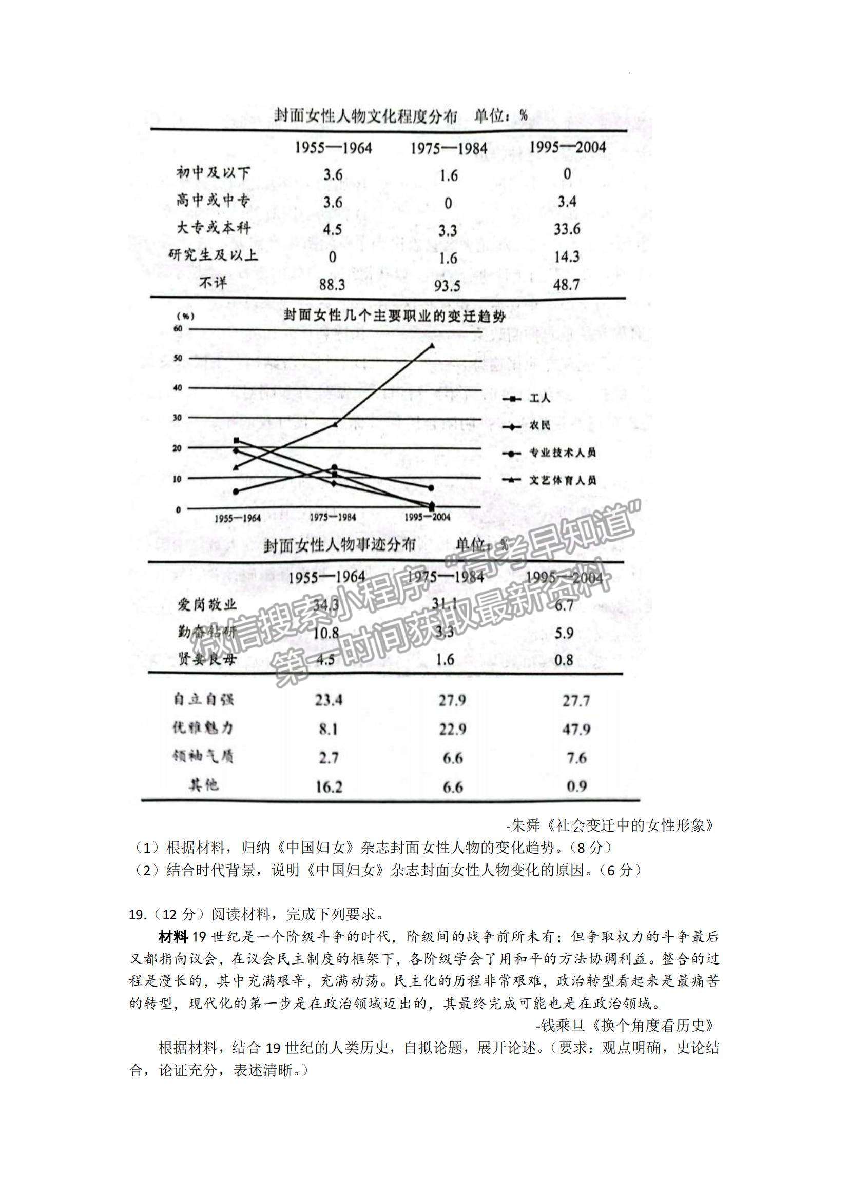 2023廣東新高考普通高中學(xué)考綜合素質(zhì)評價1月聯(lián)考歷史試題及答案