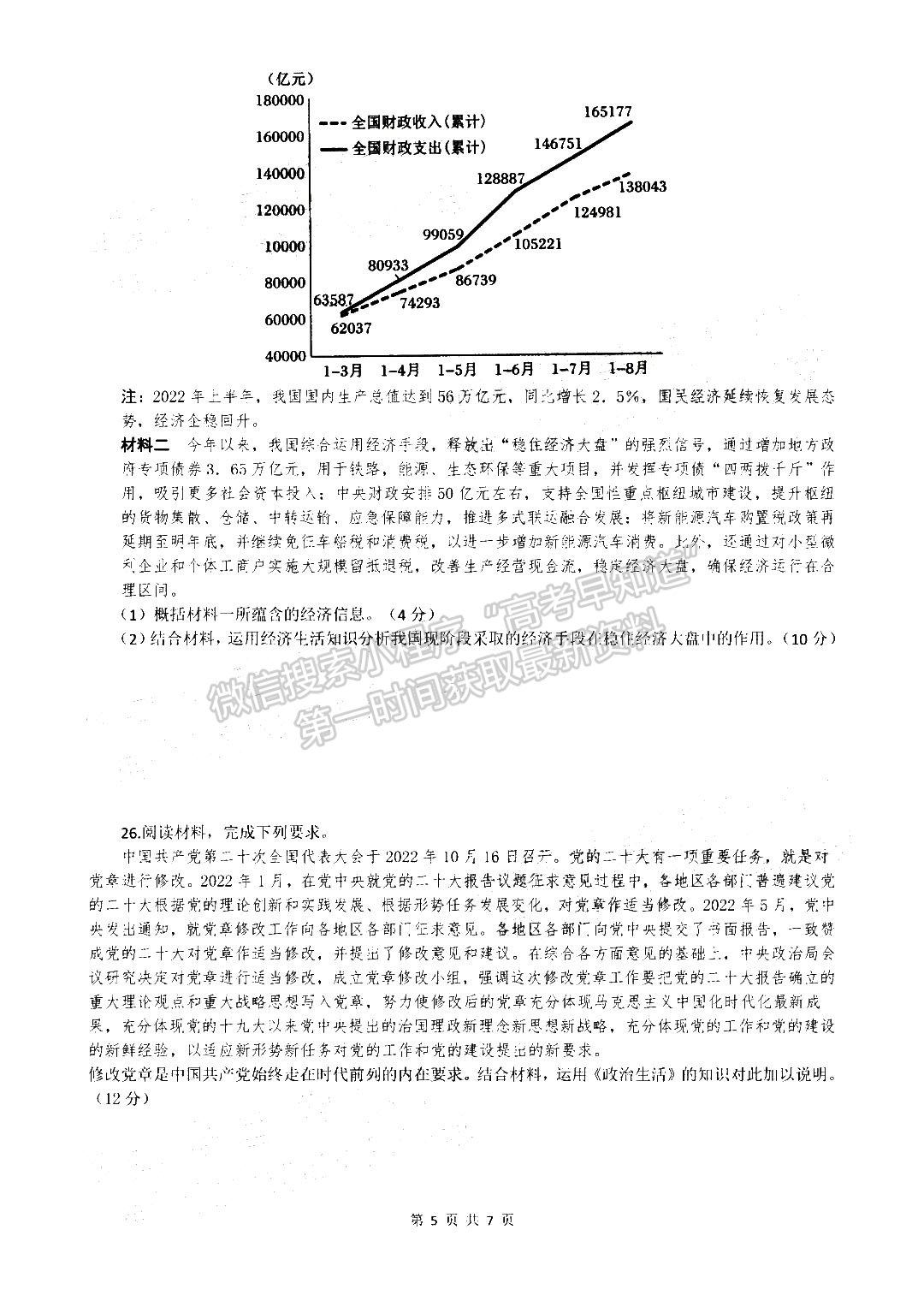 2023鄭州外國語學(xué)校高三1月調(diào)研考試政治試題及參考答案