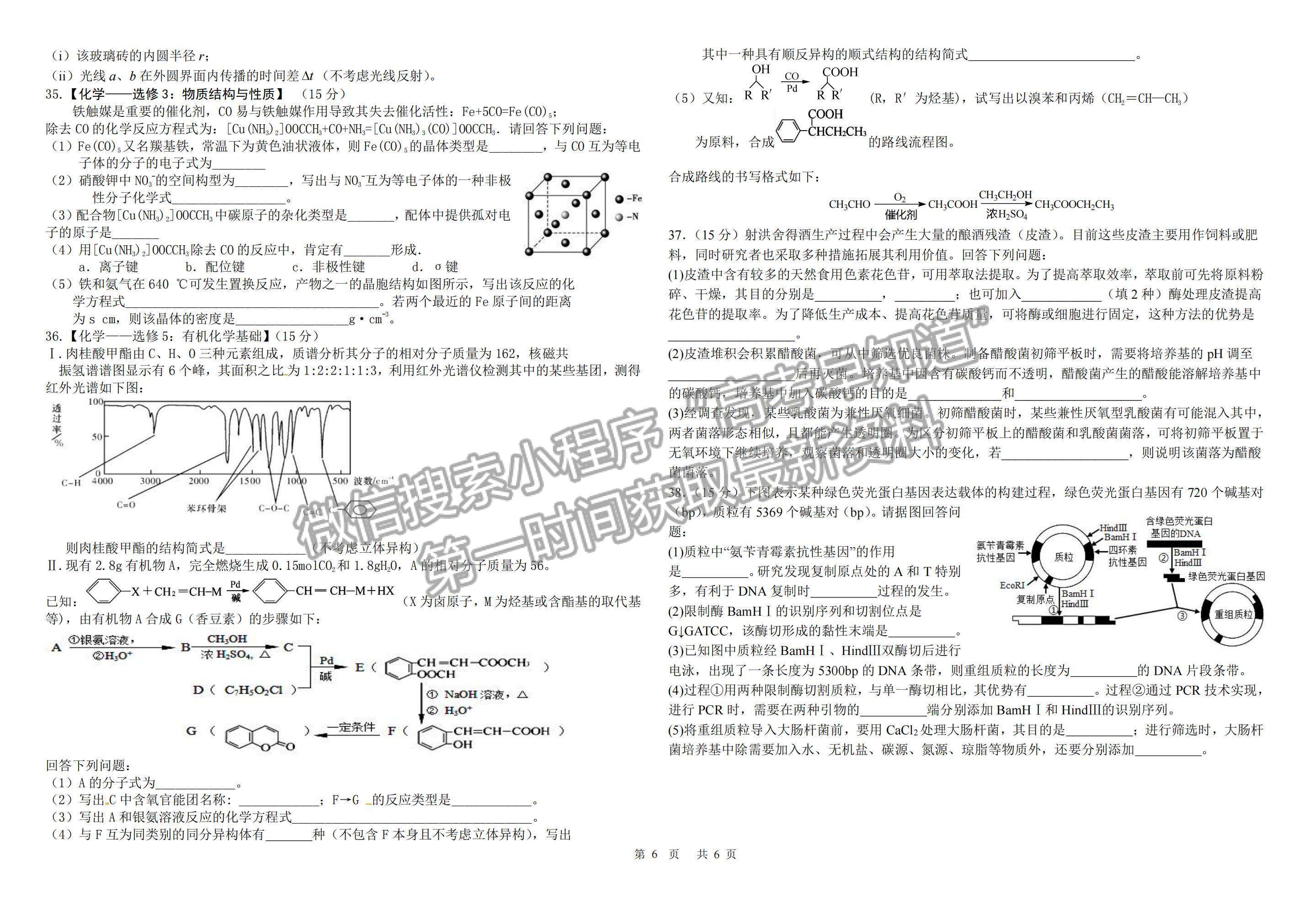 2023江西省臨川第一中學(xué)高三上學(xué)期期末考試?yán)砭C