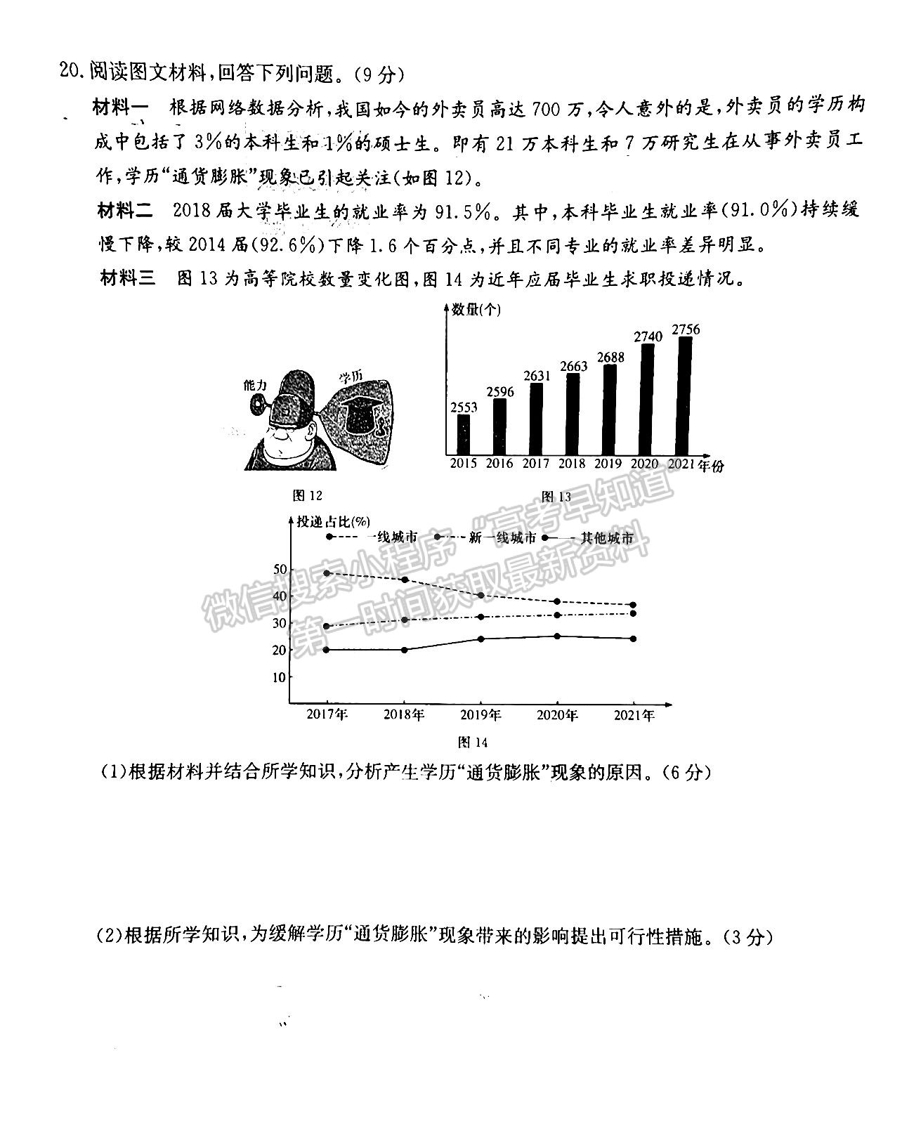 2023屆新高考湖南九校教學(xué)教研聯(lián)盟高三年級(jí)聯(lián)考地理試卷及參考答案