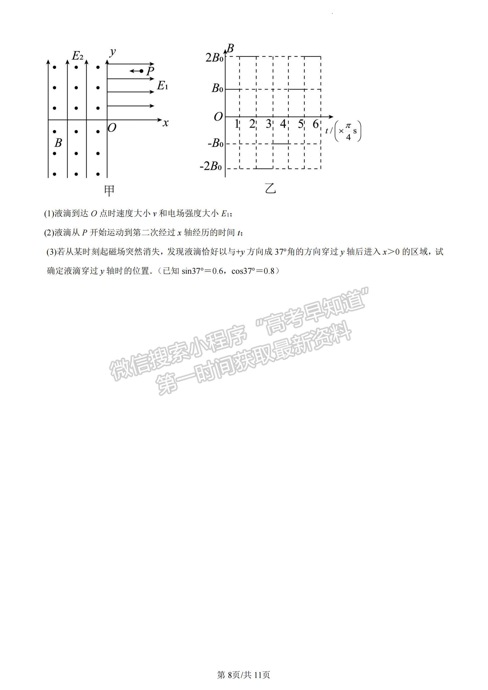 2023湖南省雅禮中學(xué)高三上學(xué)期第四次月考物理試題及參考答案