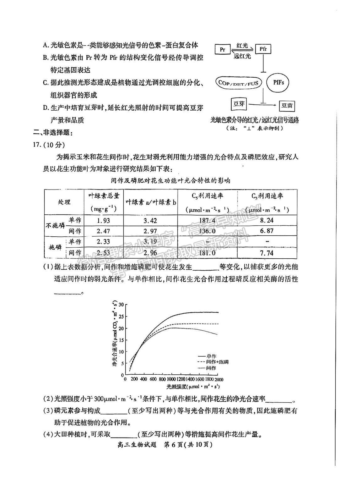 2023廈門二檢生物試題及參考答案