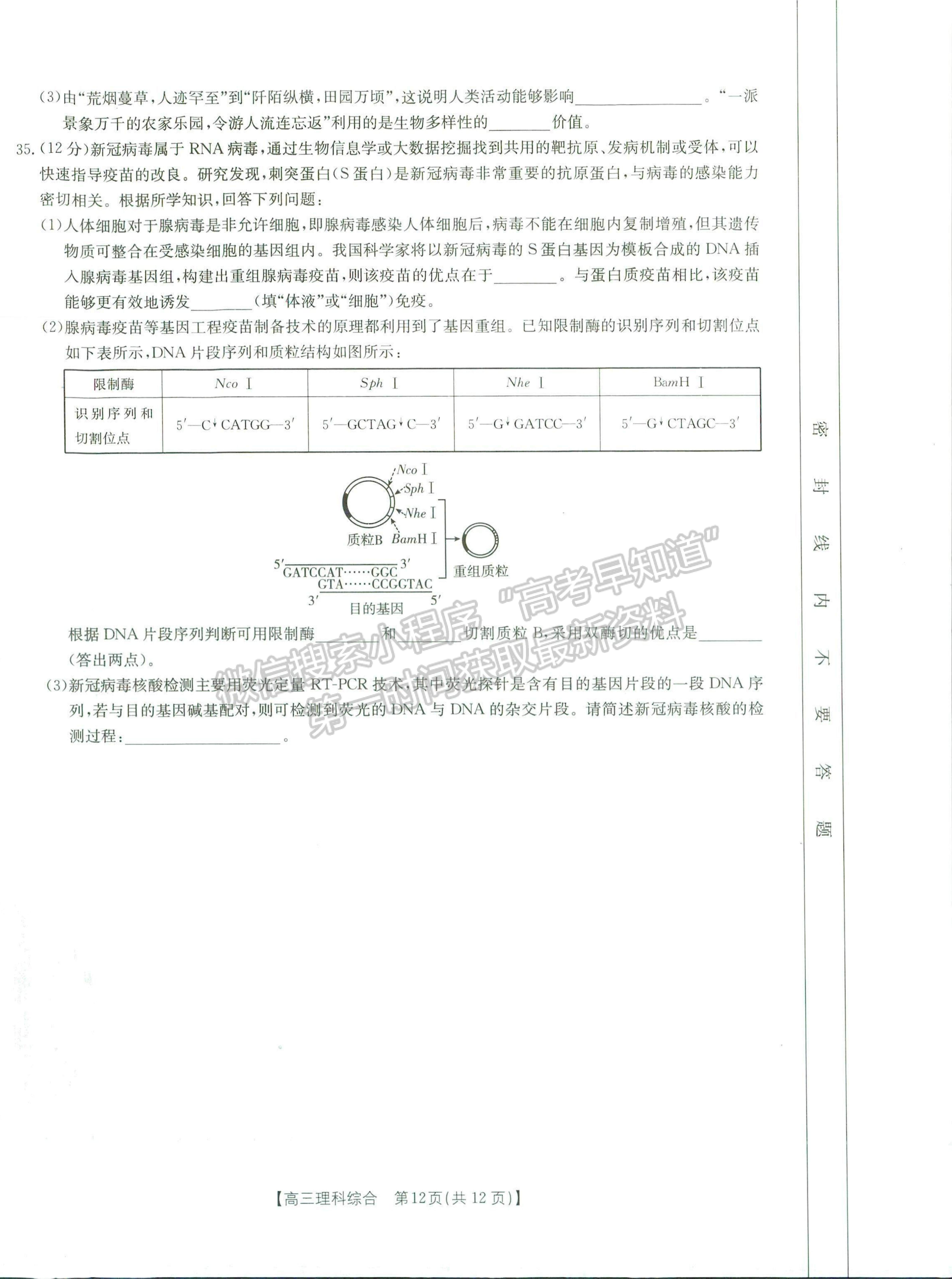 2023河南省豫南名校高三上學期10月質(zhì)量檢測理綜試題及參考答案