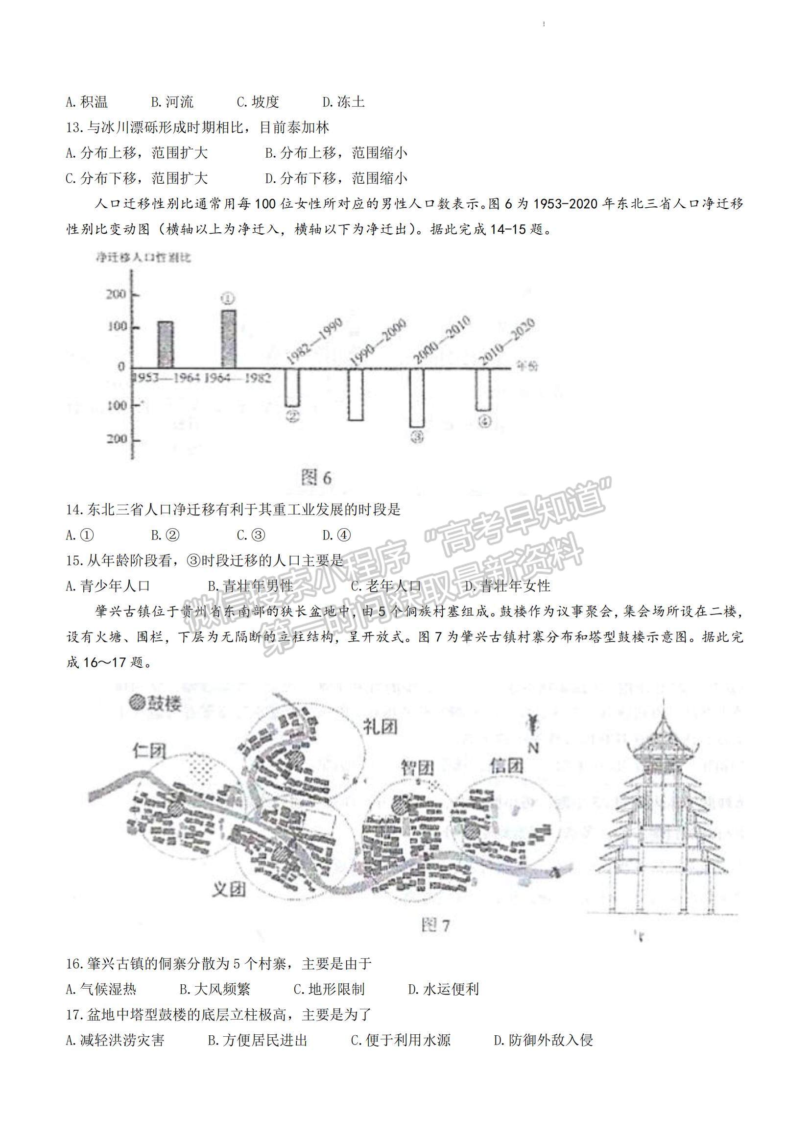 2023江蘇省無錫市江陰市高三上學(xué)期階段測試地理試題及參考答案