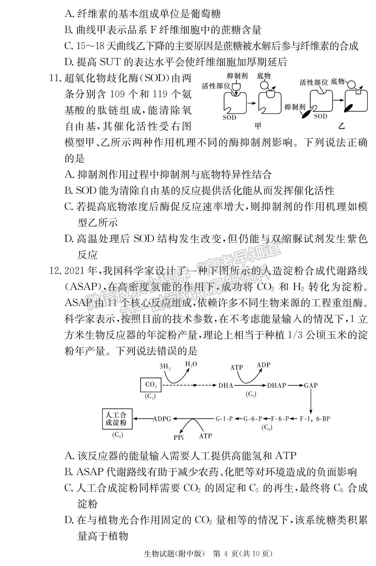 2023湖南師范大學(xué)附屬中學(xué)高三上學(xué)期月考（一）生物試題及參考答案