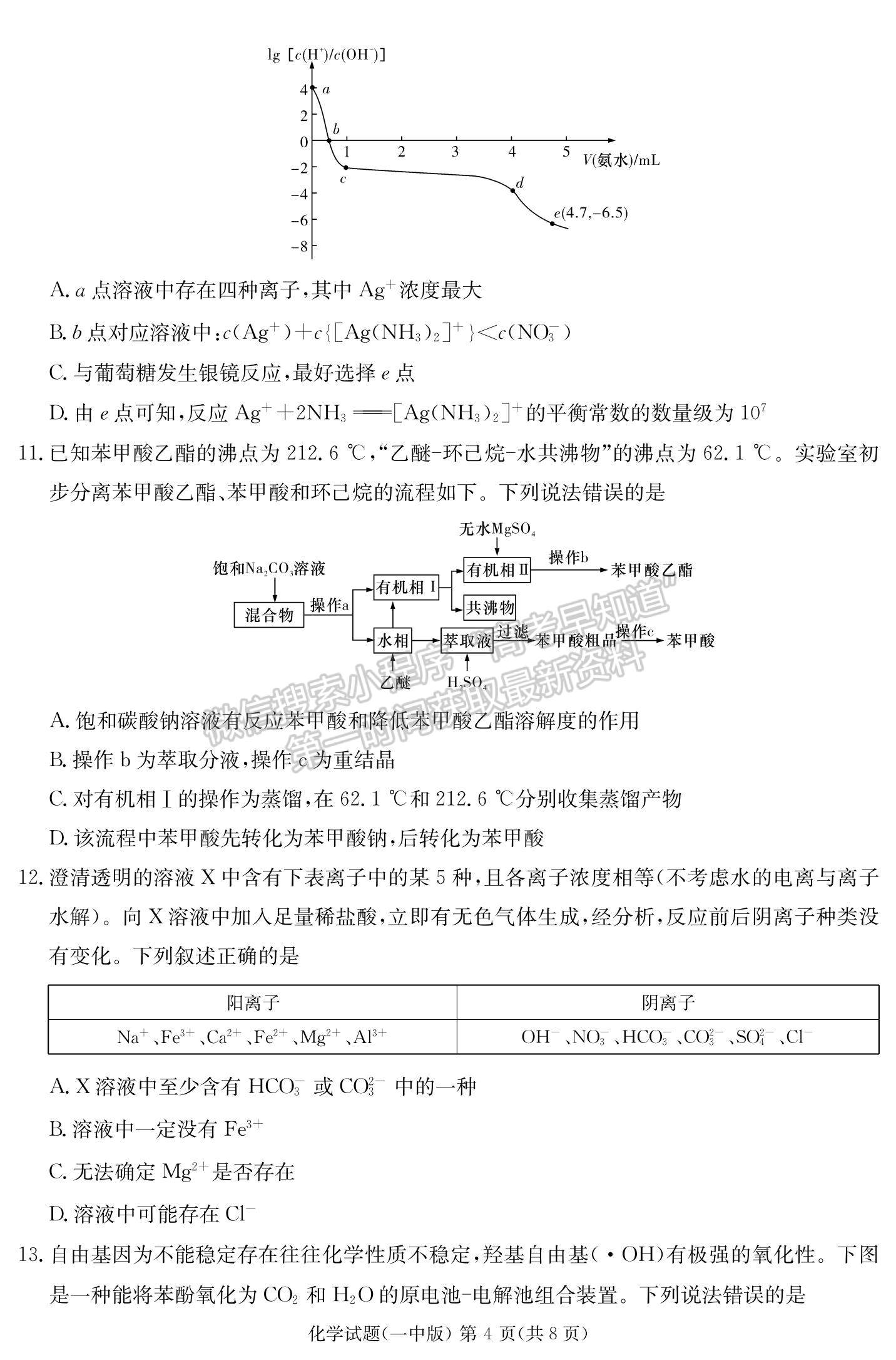 2023湖南省長(zhǎng)沙一中高三下學(xué)期月考（七）化學(xué)試題及參考答案