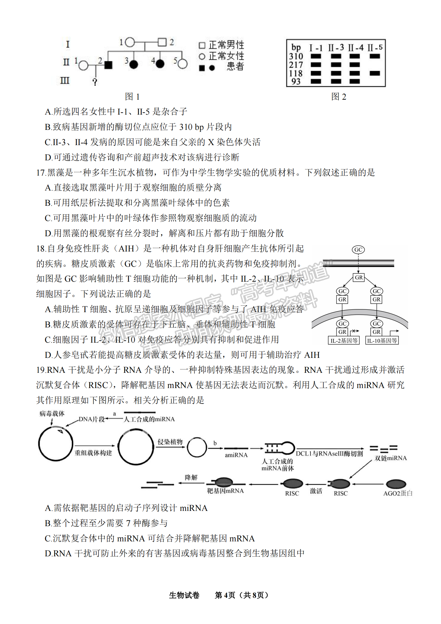 2023屆江蘇省徐州市高三考前打靶卷生物試題及答案