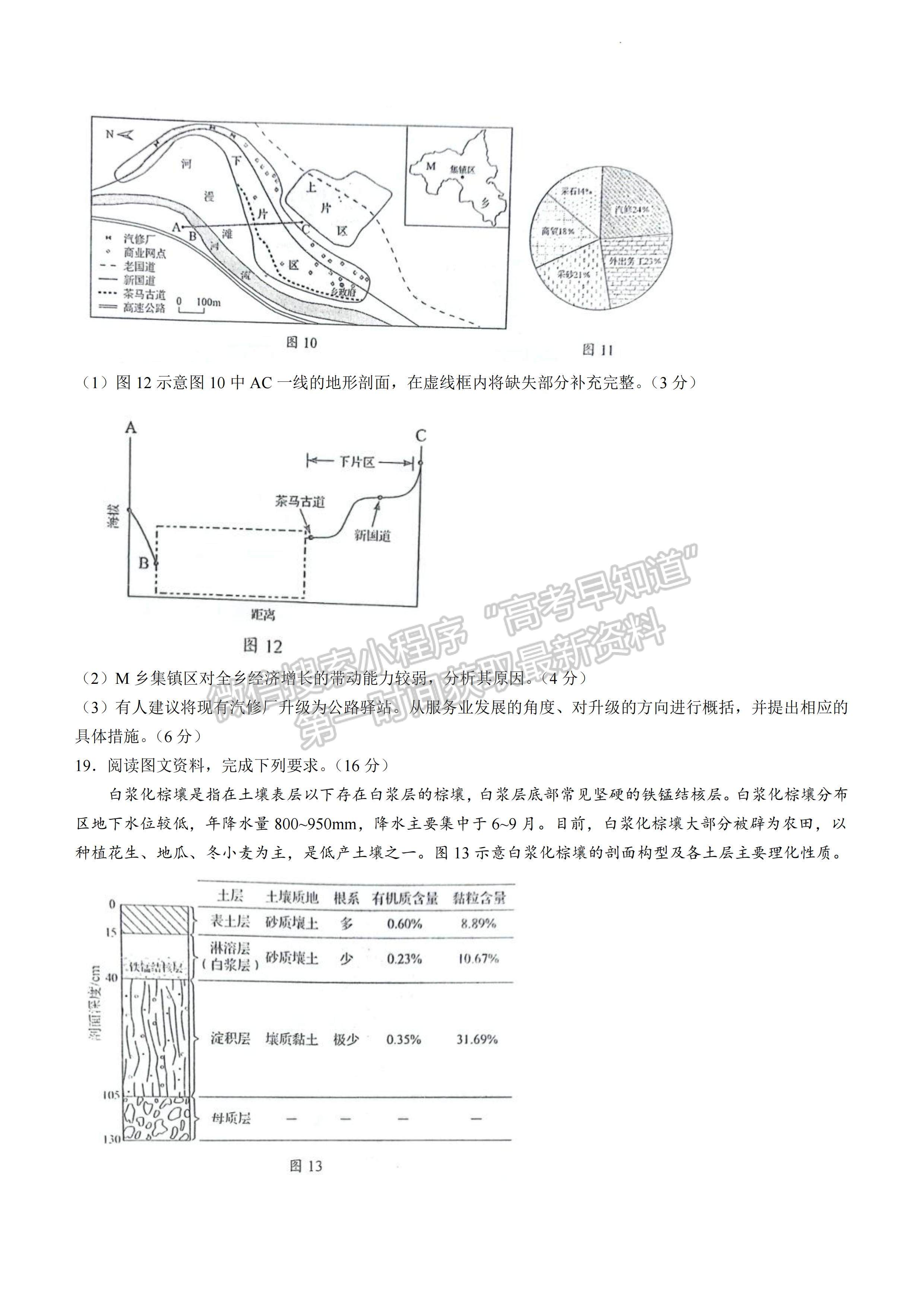 2023年山東省普通高中學(xué)業(yè)水平等級(jí)考試地理試題及參考答案