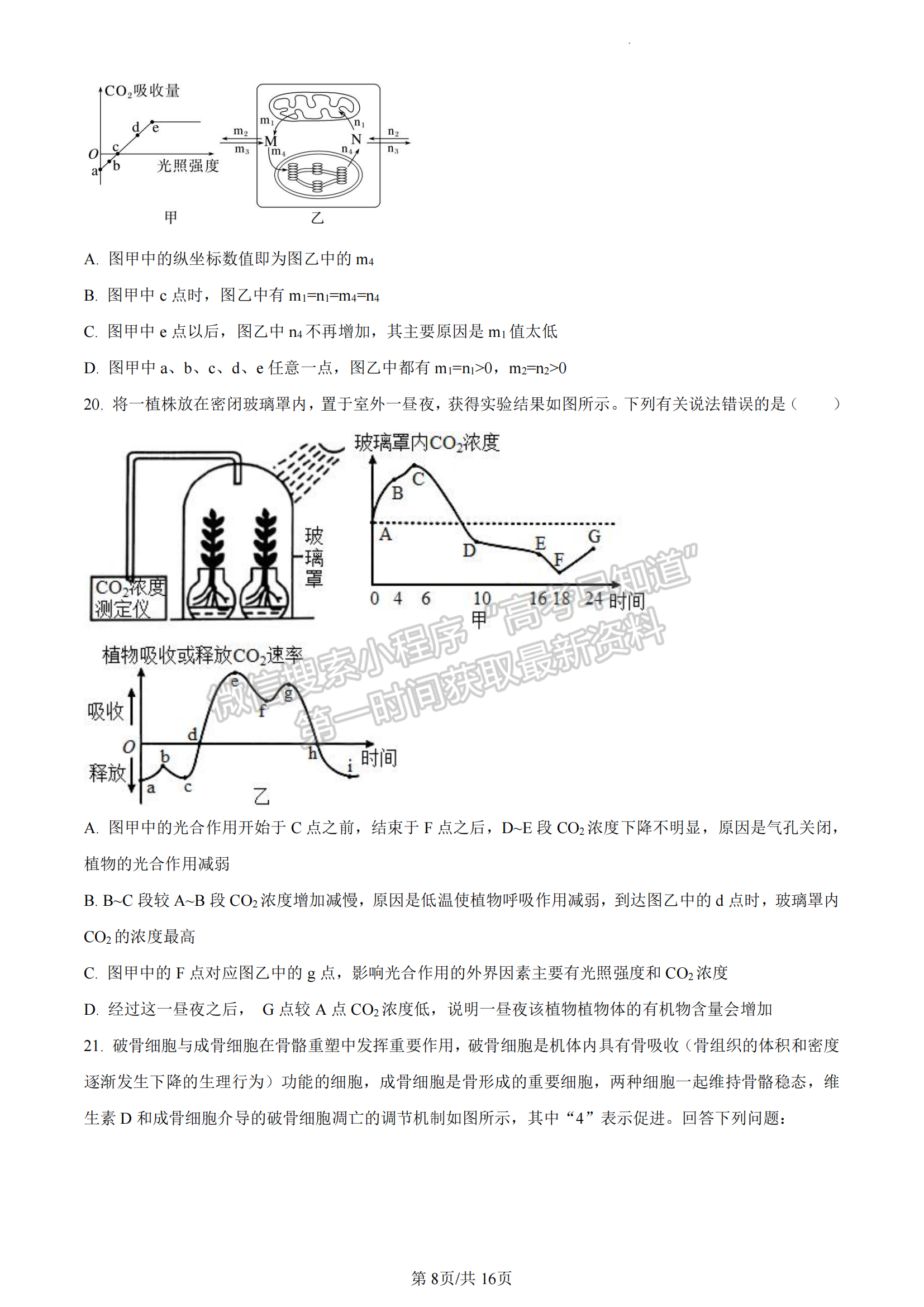 福建省廈門(mén)市一中2022-2023學(xué)年高二6月月考生物試題及答案