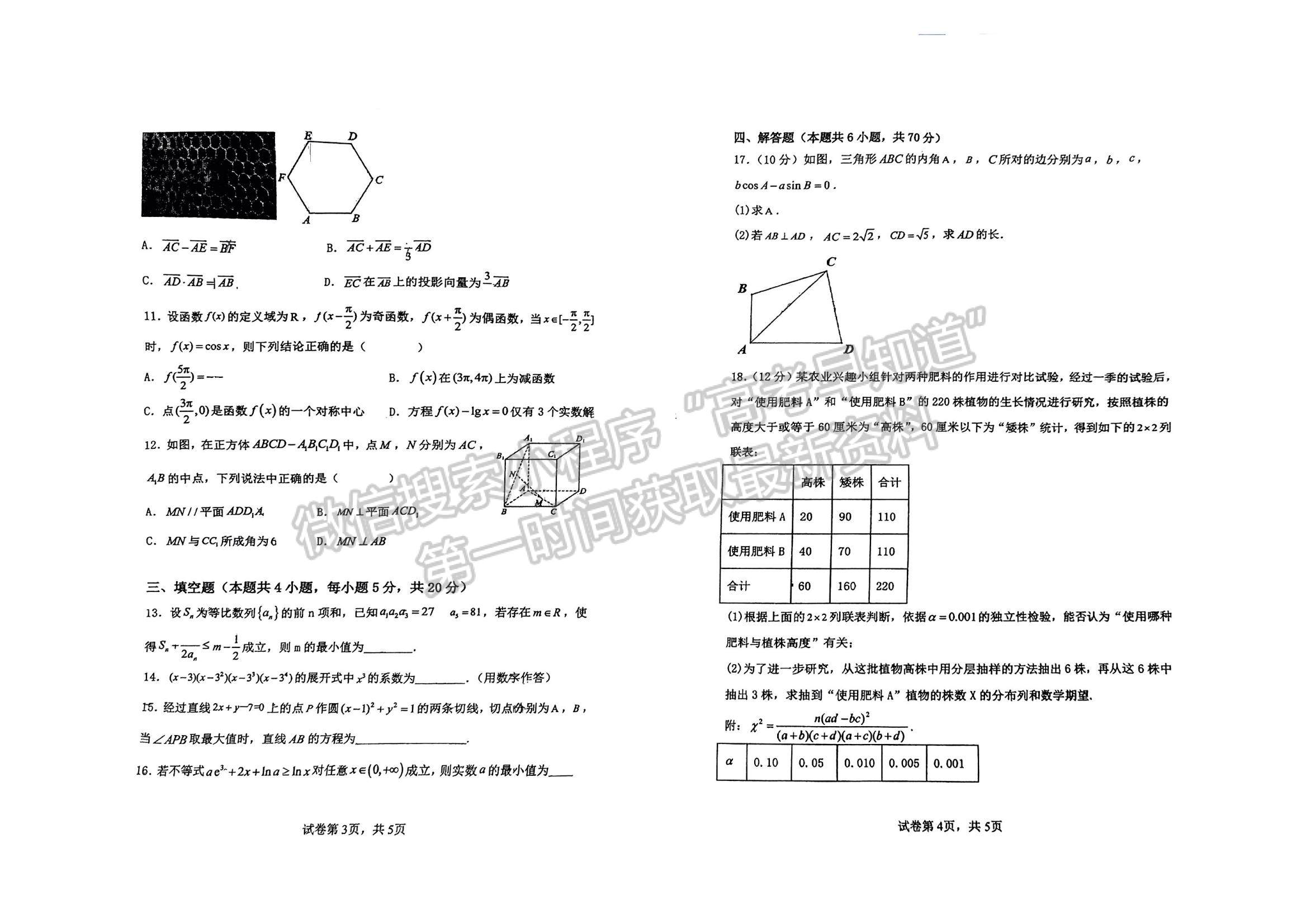 鄭州外國語學校2023-2024學年高三上期第一次調(diào)研考試數(shù)學試卷