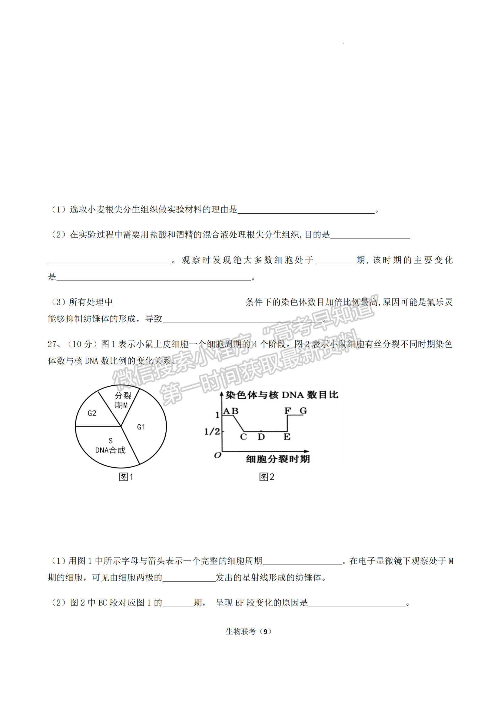 福建省泉州市三校2022-2023學(xué)年高一下學(xué)期4月期中聯(lián)考生物試題及答案