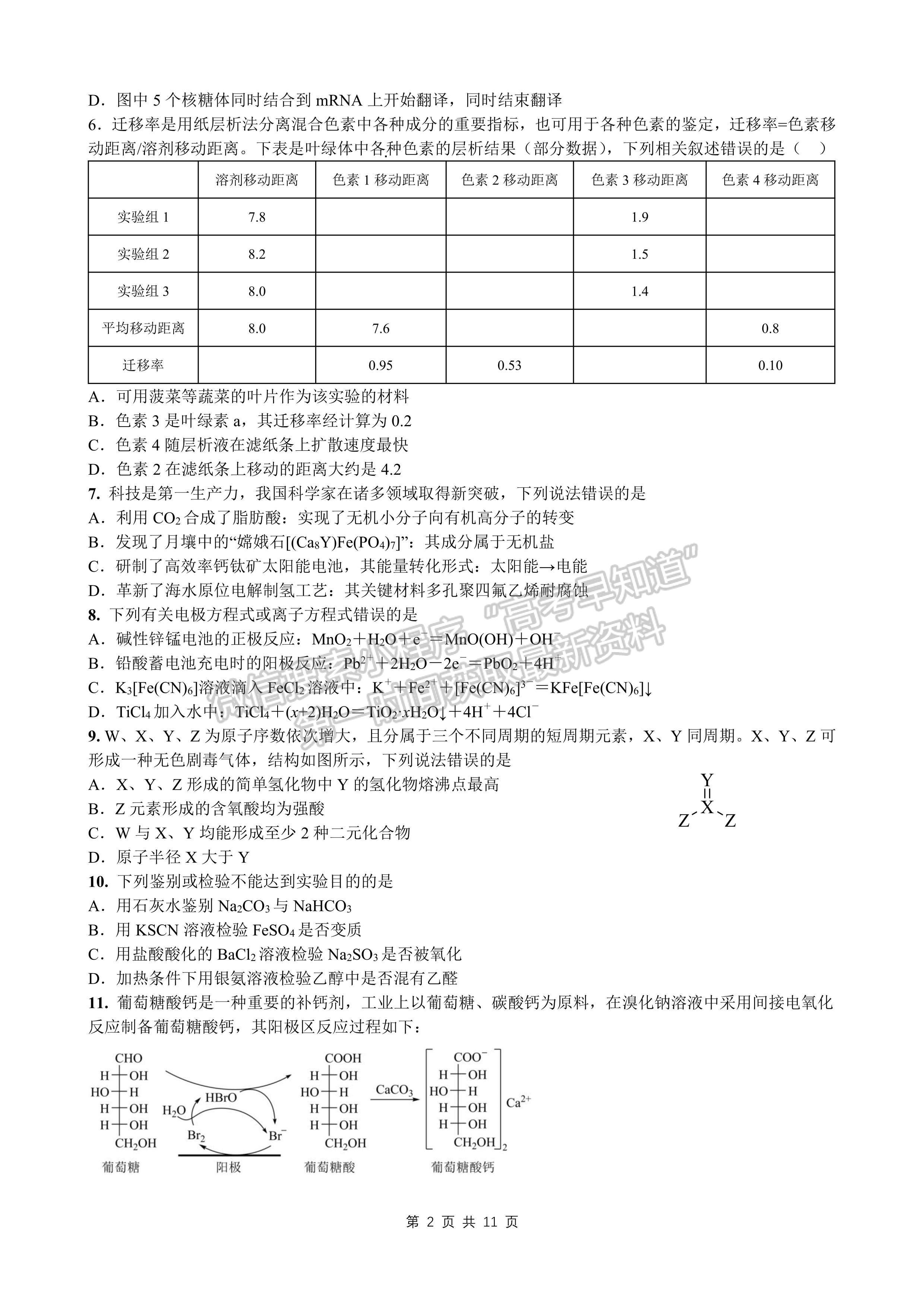 四川省成都七中2023-2024學(xué)年度2024屆高三(上)入學(xué)考試?yán)砜凭C合試卷