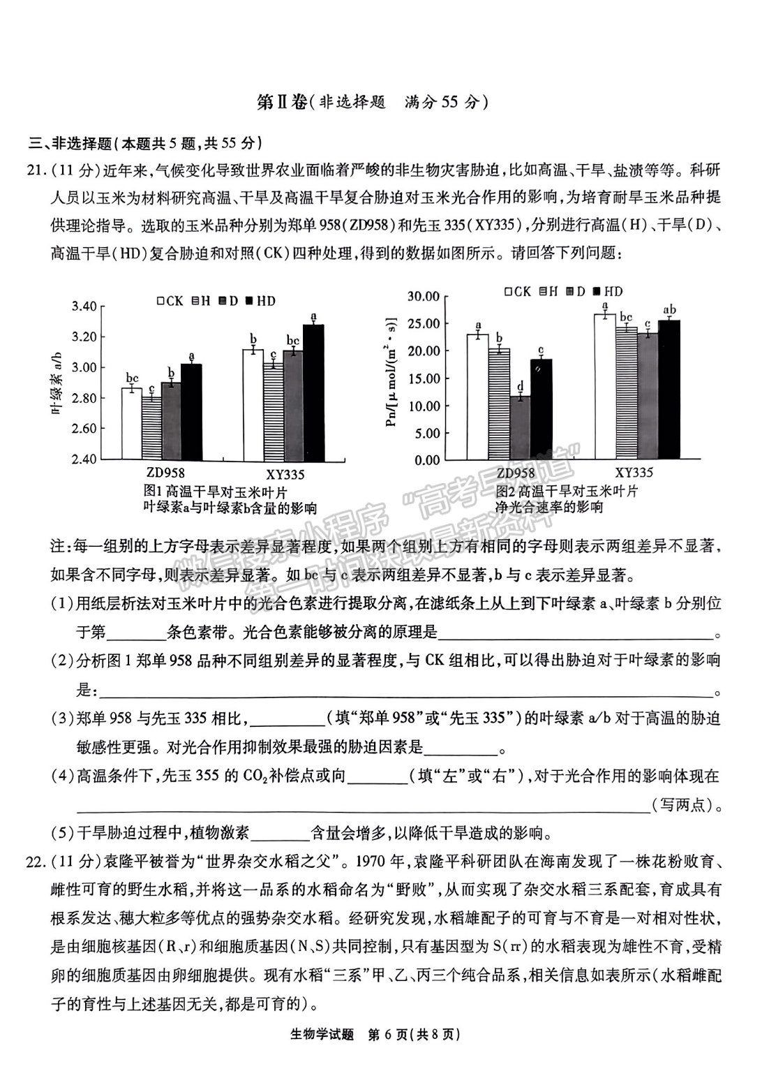 2024安徽江淮十校高三第一次聯(lián)考生物試卷及參考答案