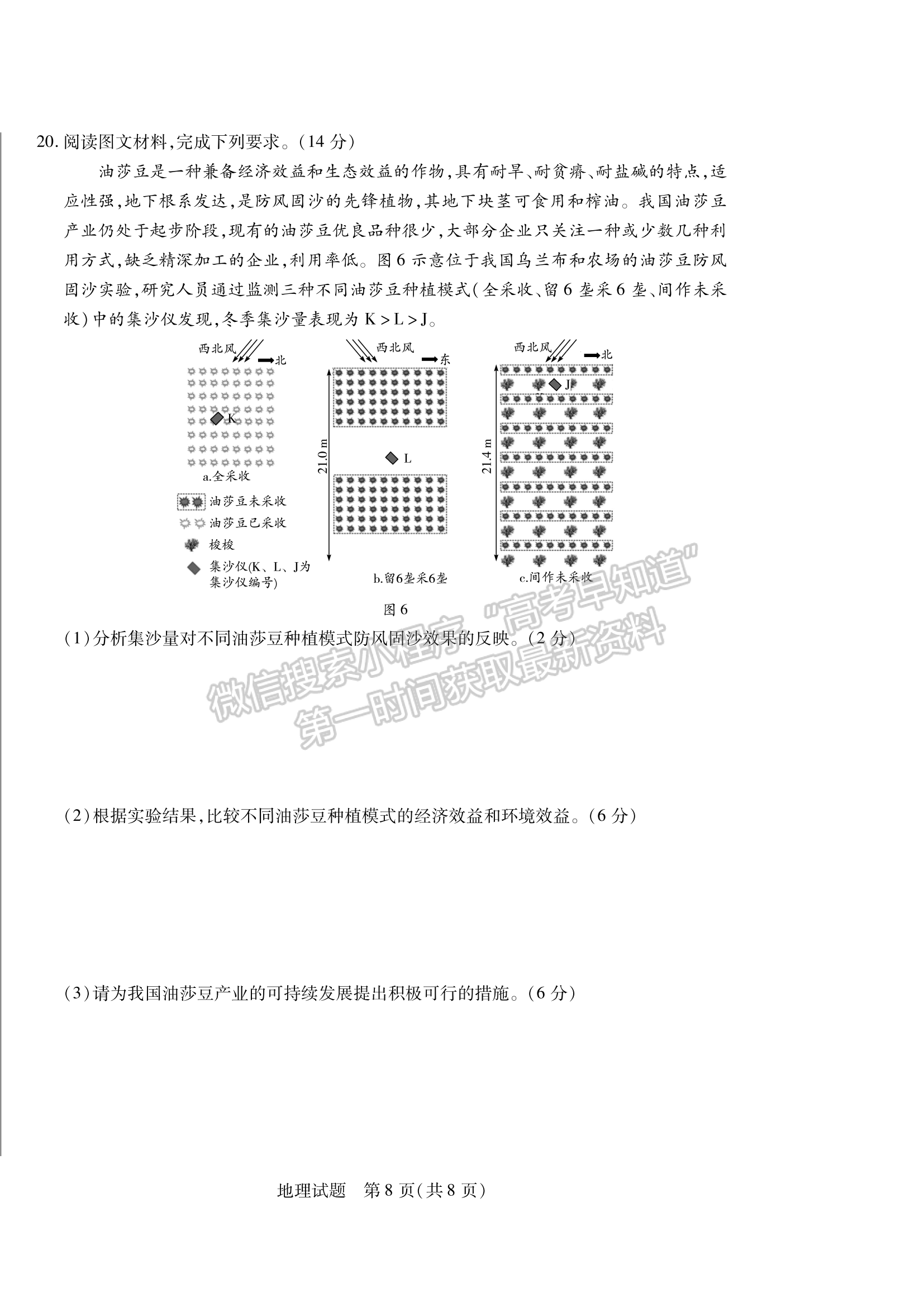 2024安徽名校聯(lián)盟第一次大聯(lián)考地理試卷及答案