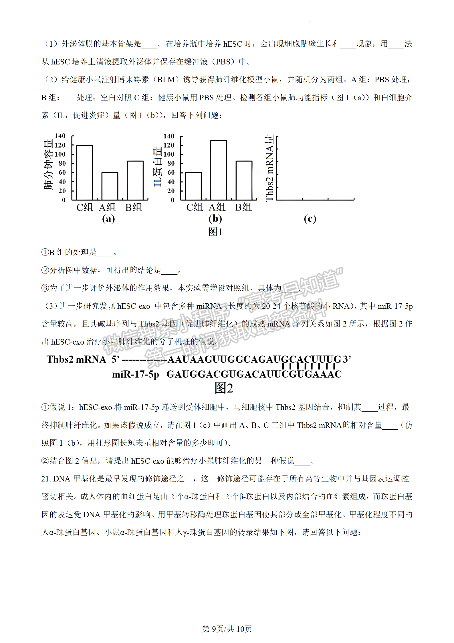 2024屆廣東省惠州市高三上學(xué)期第二次調(diào)研生物試題及答案