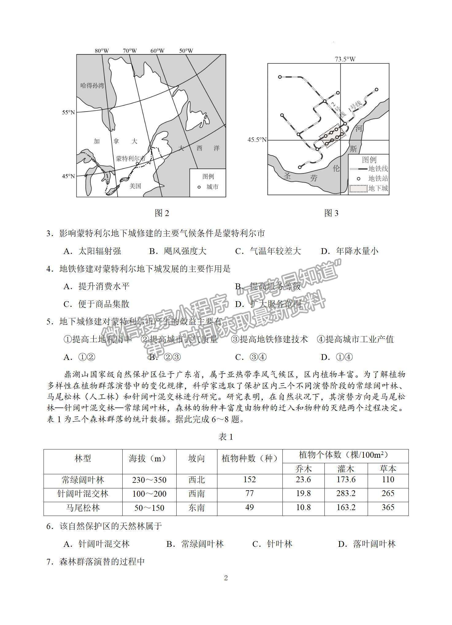 四川省宜宾市普通高中2021级第一次诊断性测试文综试卷及参考答案