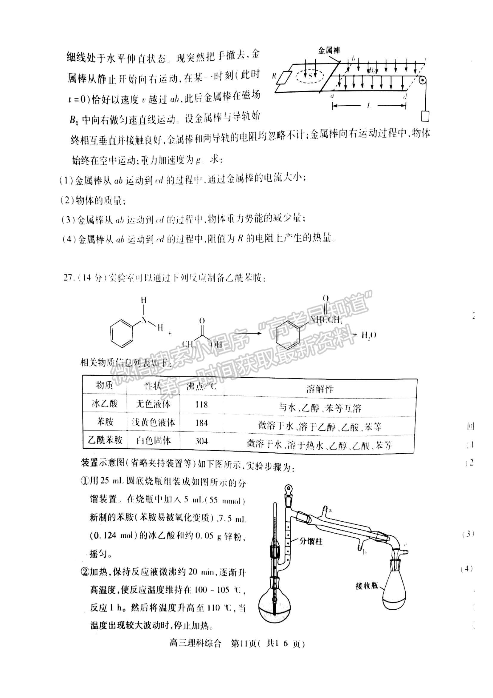 2024河南省平許濟洛高三第二次質量檢測理綜試題及參考答案