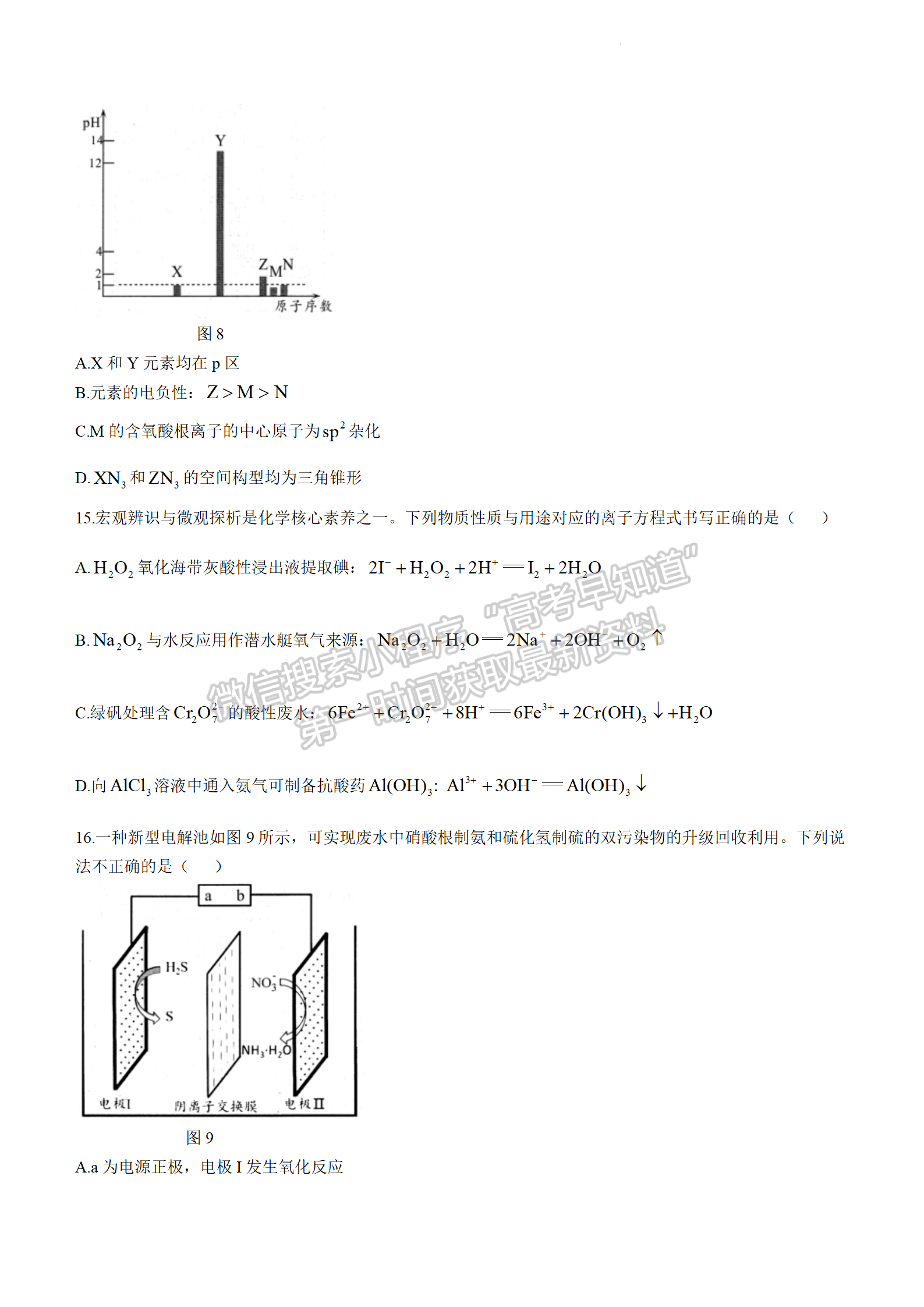 2024屆廣東大灣區(qū)普通高中高三聯(lián)考（一）化學(xué)試題及答案