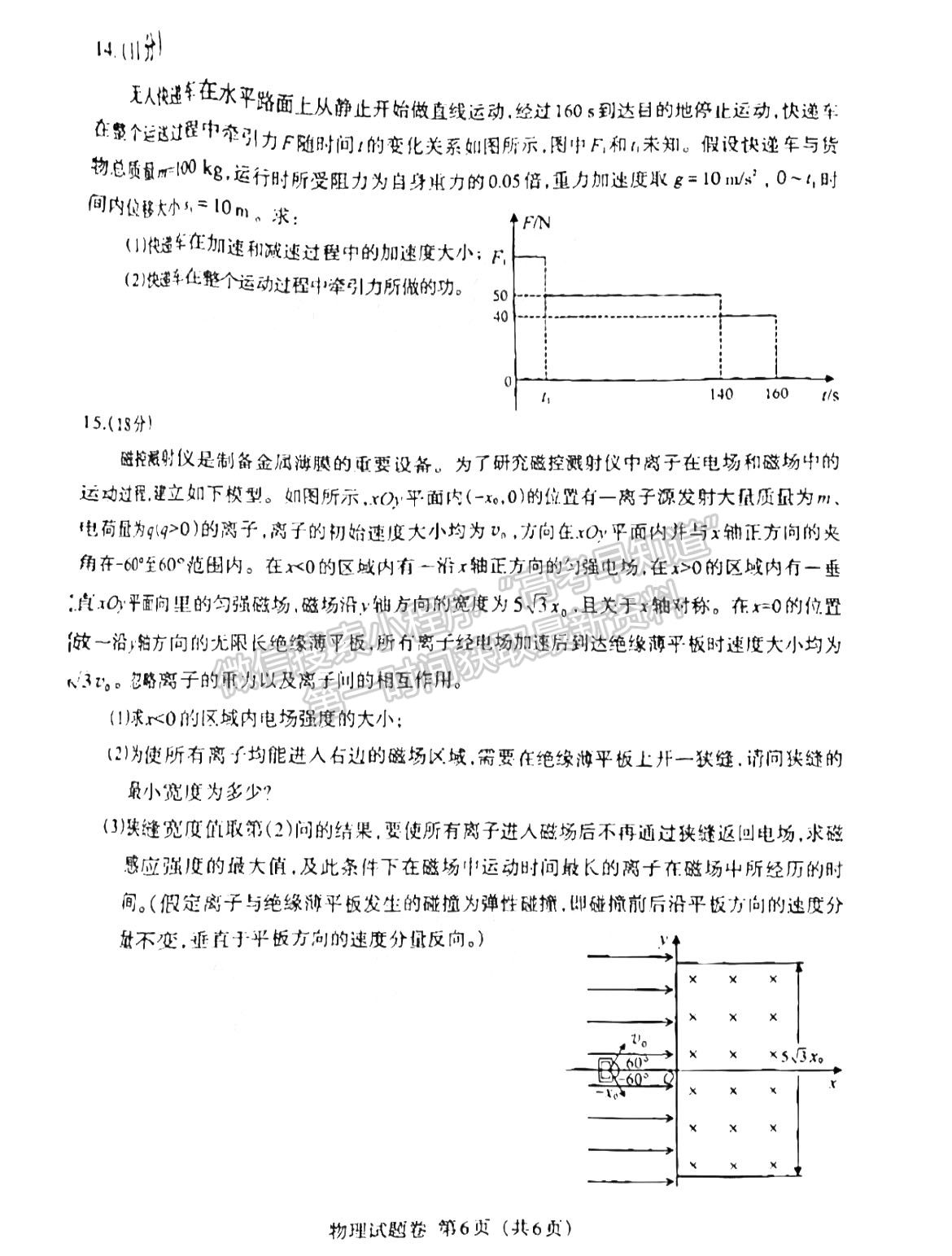 2024新高考七省聯(lián)考【江西卷】物理試題及參考答案