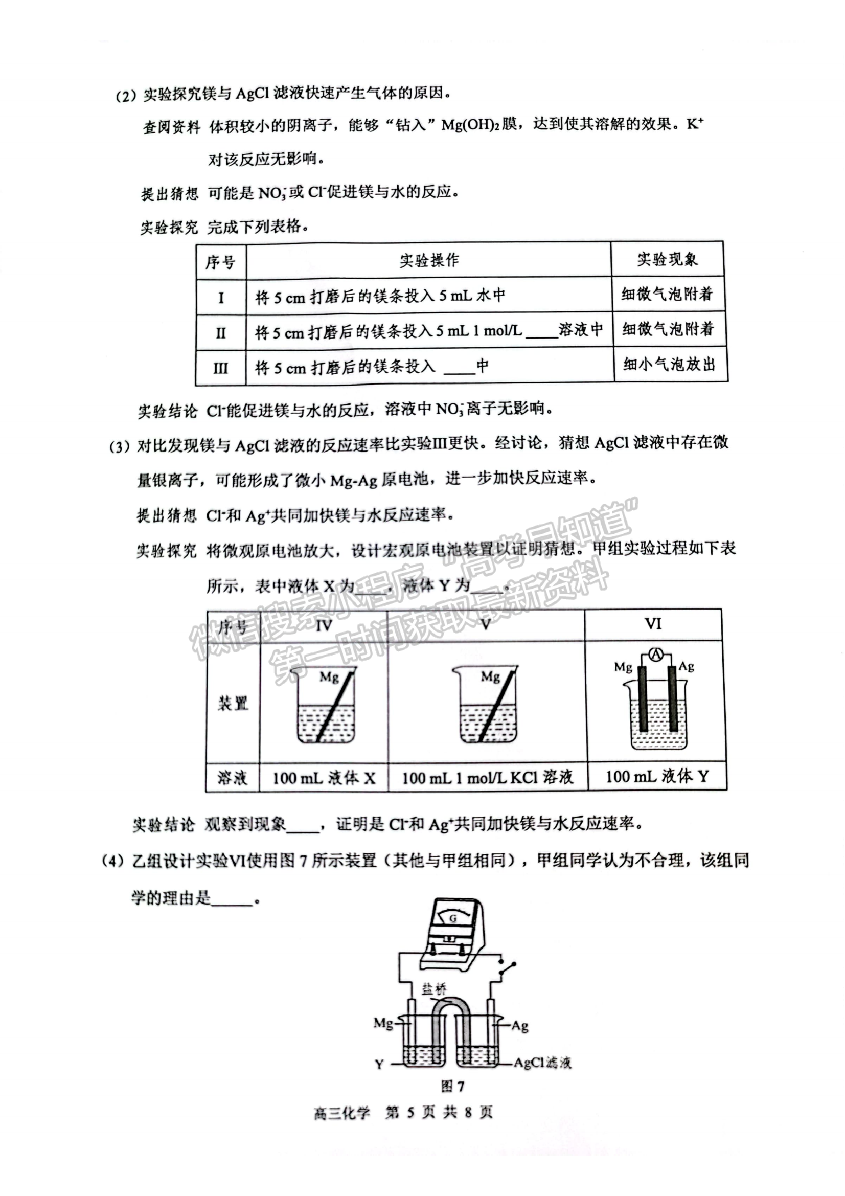 2024届广东省东莞市高三上学期期末考试化学试题及答案