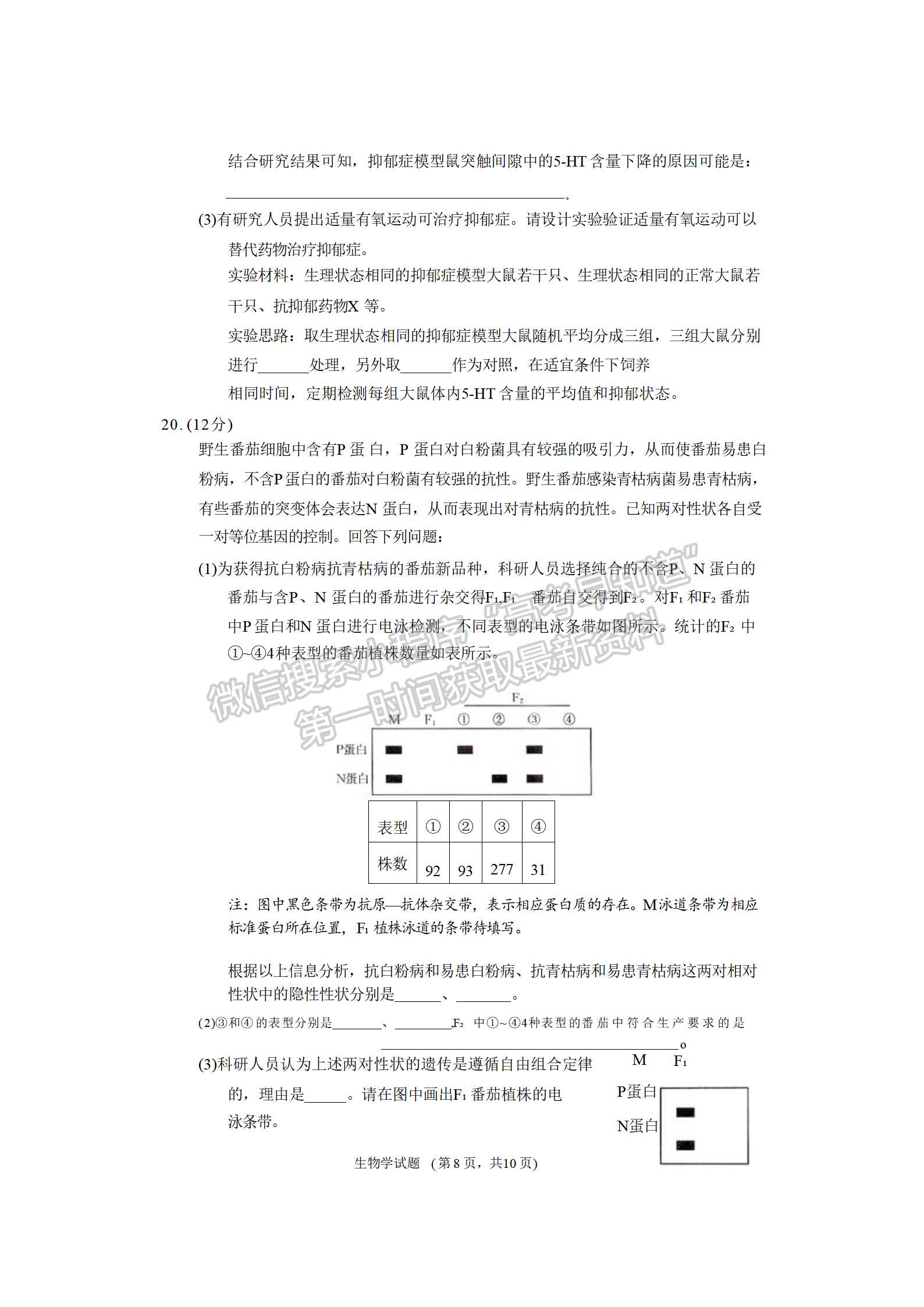 2024届湖南省长沙市长郡中学高三期末适应性考试生物试题及答案