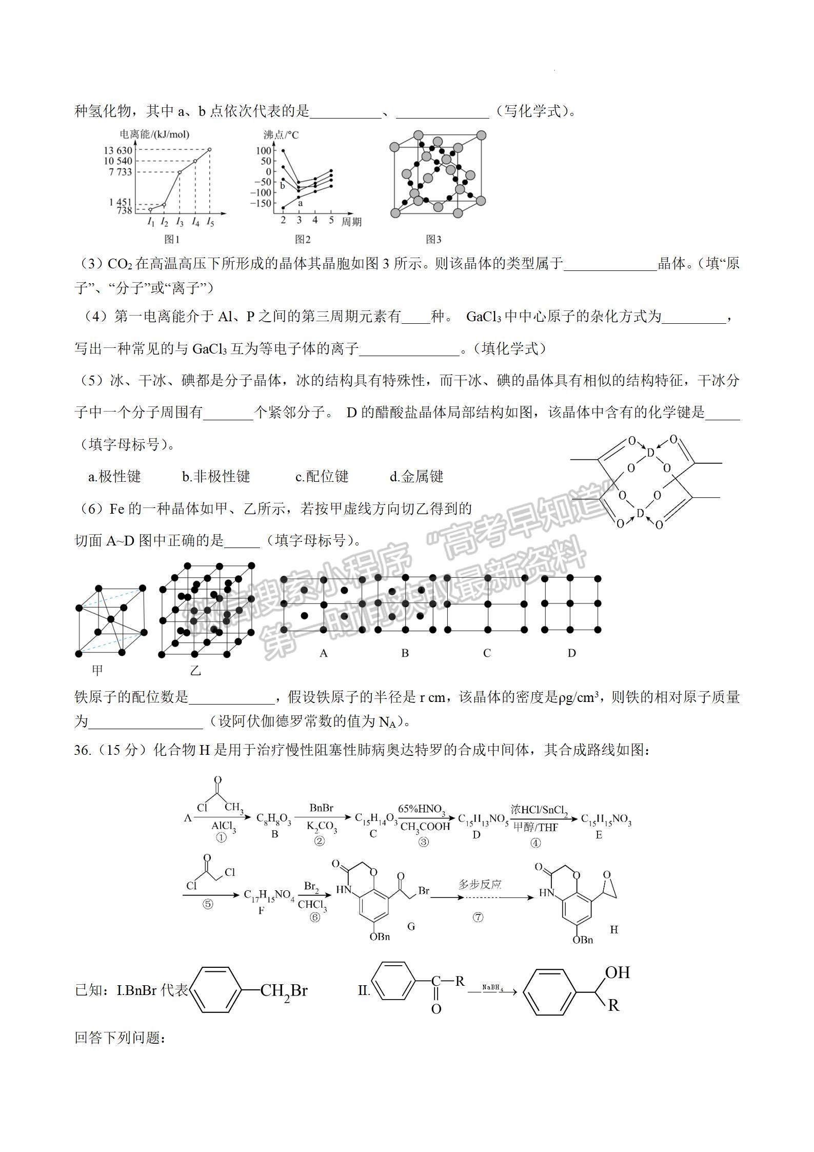 四川省成都市石室中學2024屆高三上學期期末考試理綜試卷及參考答案