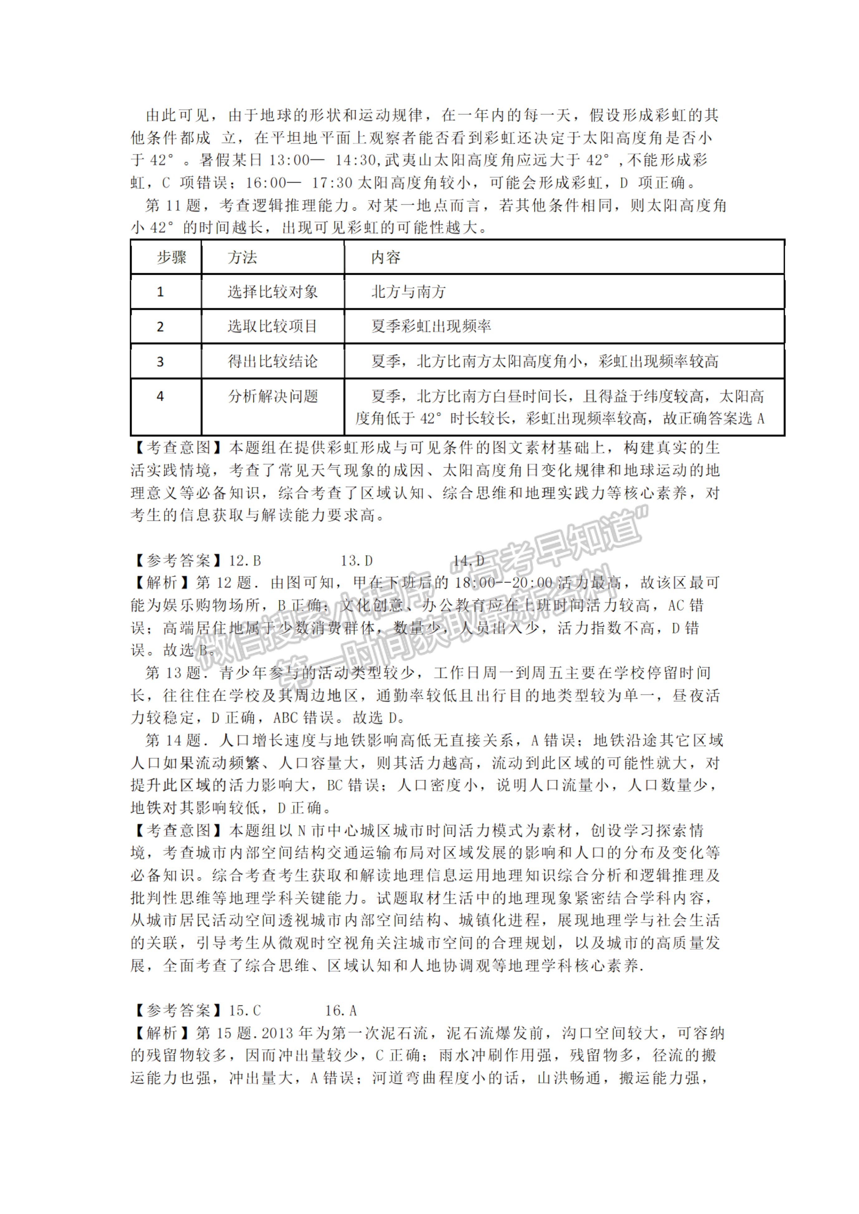 2023福建高考真題地理試卷及答案