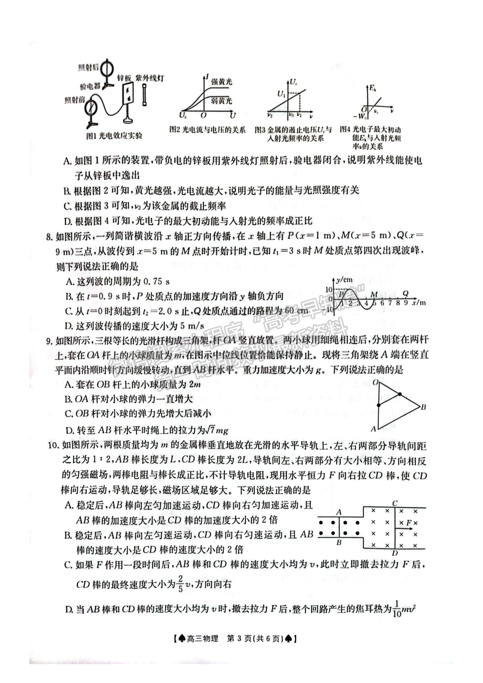 2024屆湖南省創(chuàng)新發(fā)展聯(lián)合體高三2月入學(xué)統(tǒng)一考試物理試題及答案