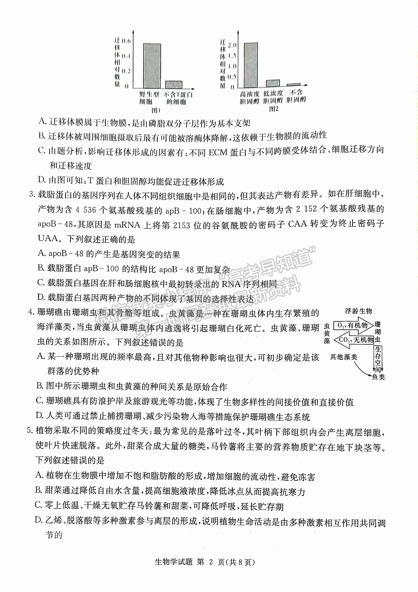 2024屆湖南省九校聯(lián)盟高三第二次聯(lián)考生物試題及答案