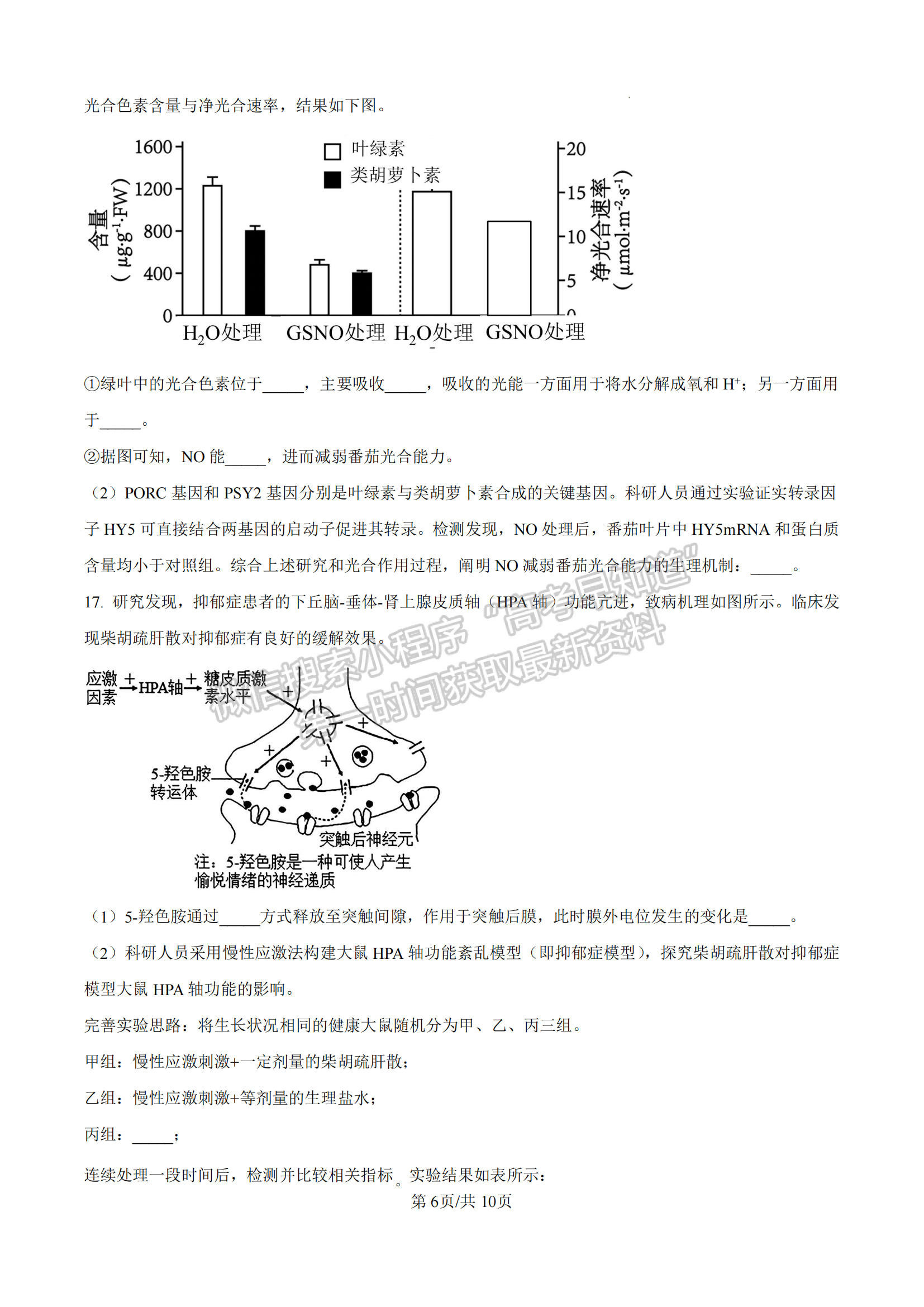 2025屆漳州一檢（9月13日-14日）生物試卷及答案