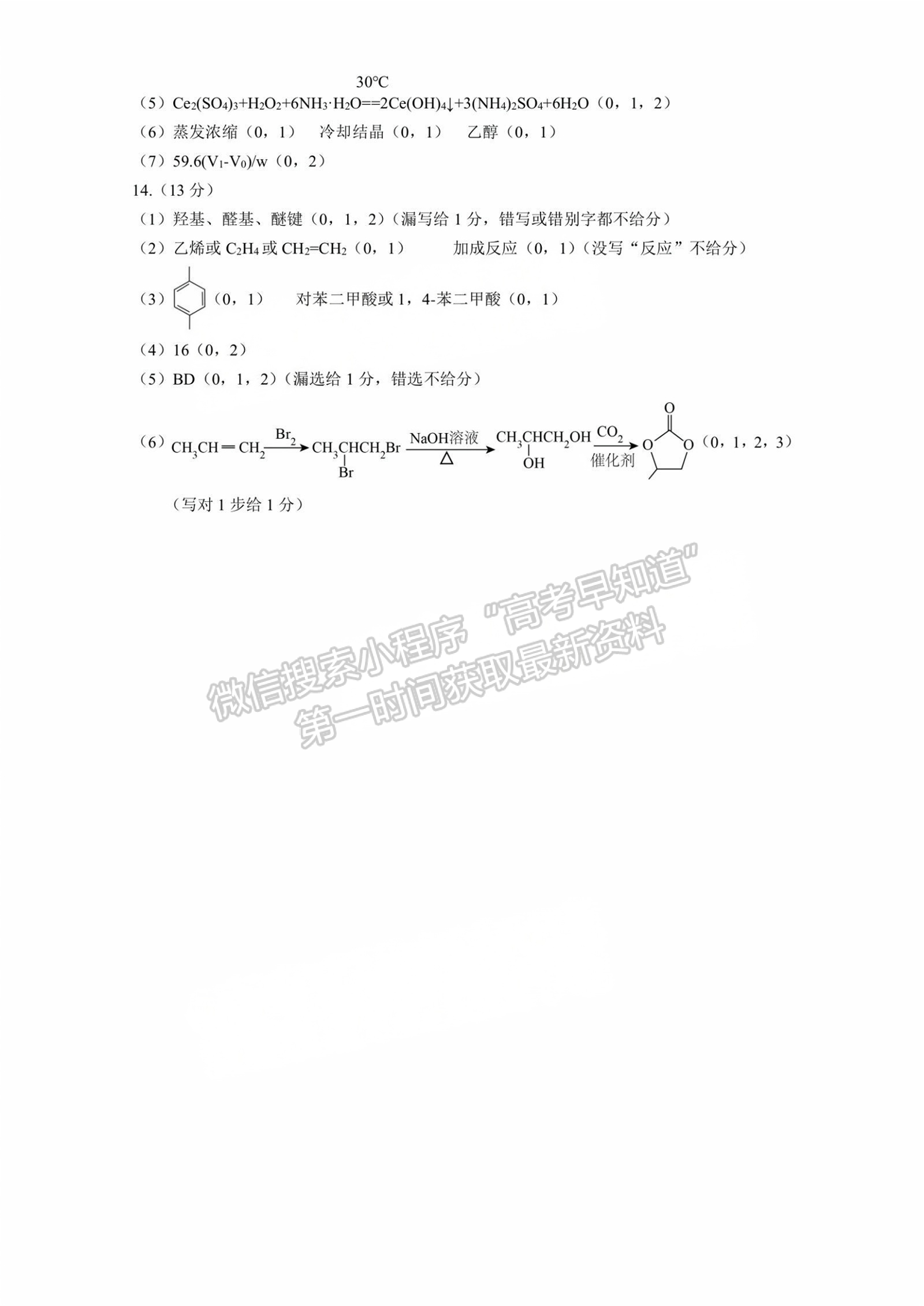 宁德市2024-2025学年高三第一学期半期考试五校联考化学试卷及答案