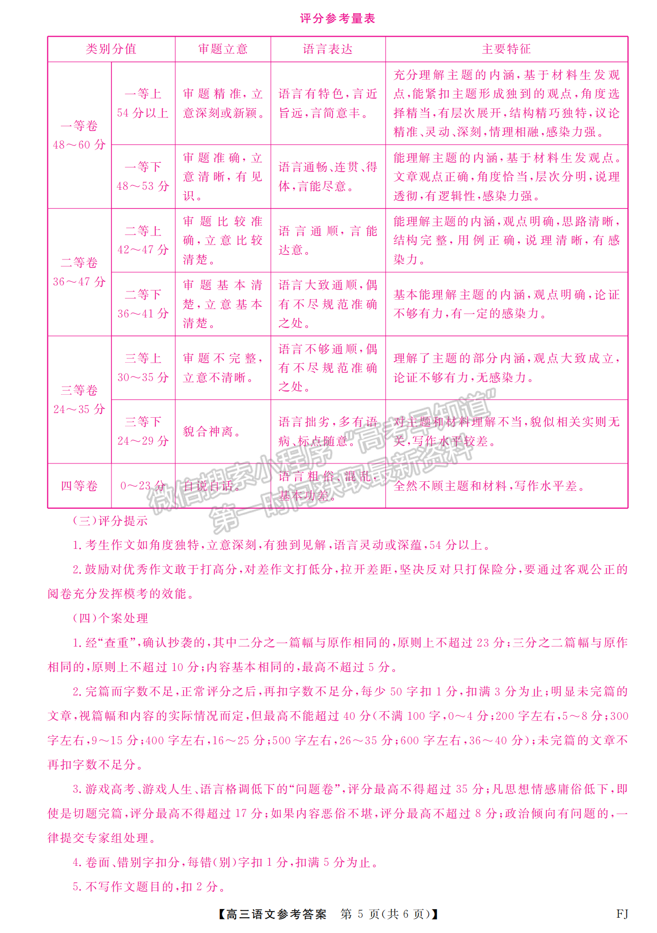 2025福建百校联考高三语文试题及参考答案