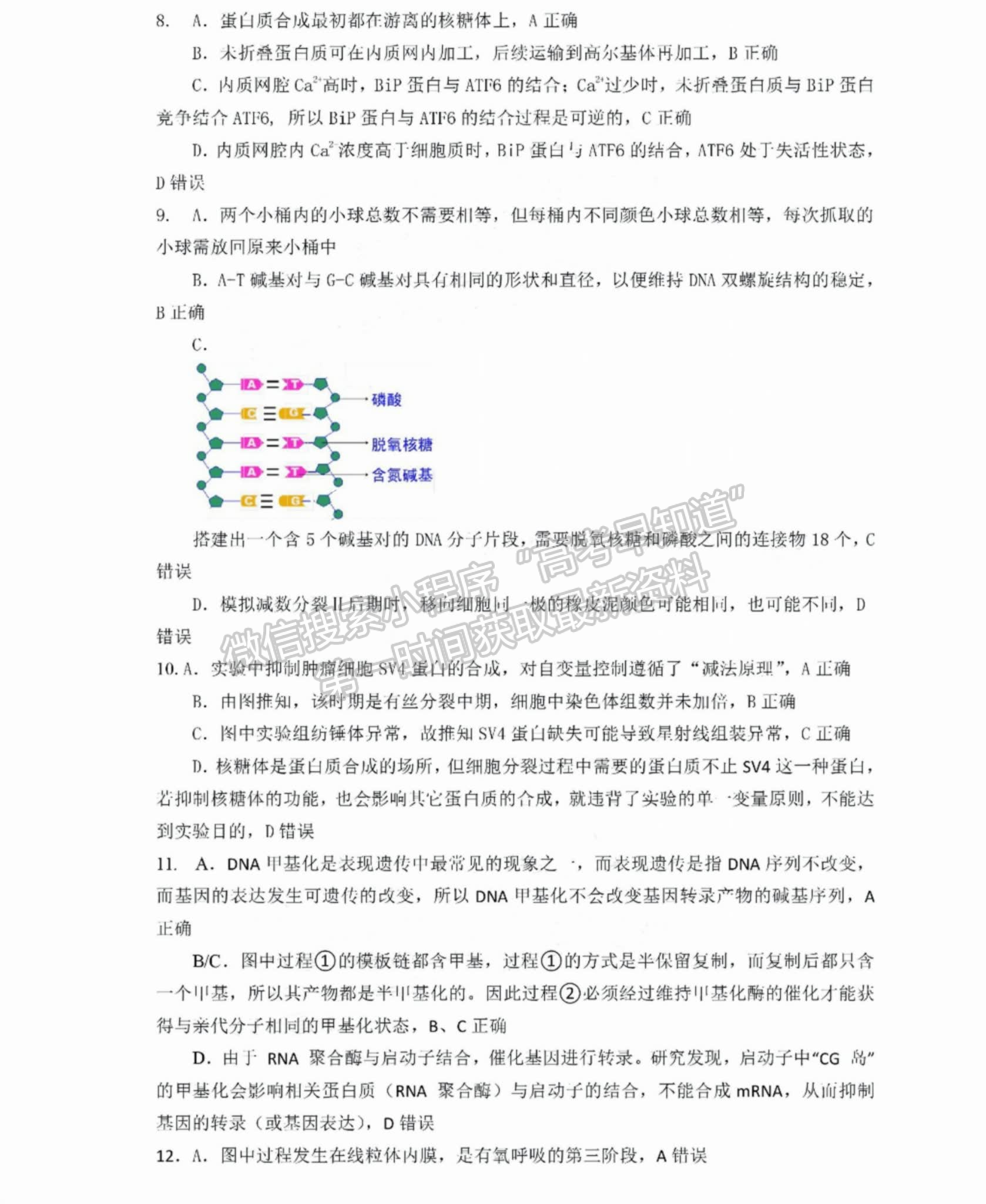 福建省11月名校联盟优质校2025届高三半期考生物试卷及参考答案